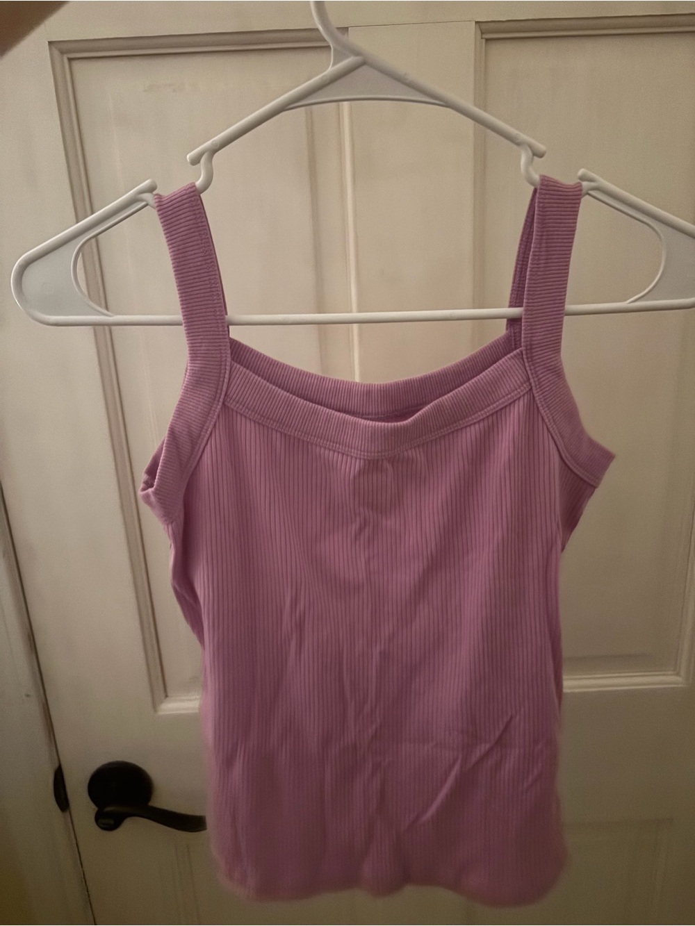 American Eagle Outfitters Lilac Ribbed Tank Top